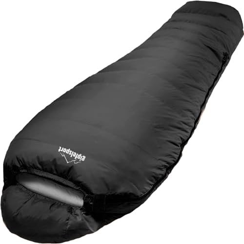 Gipfelsport Ultraleicht Schlafsack 3 Jahreszeiten [-10°C, 0°C] Ultralight Sleeping Bag [1300g] Ultraleichter Mumienschlafsack [200GSM] Trekking Schlafsack für Outdoor, Reisen und Camping