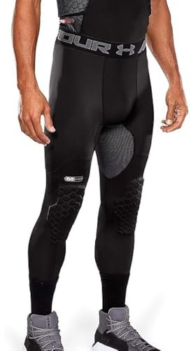 Under Armour Men's Gameday Baskeball Pad Tight, Black, Large
