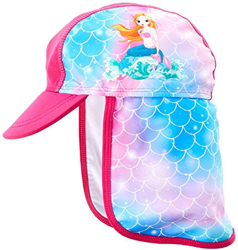 Playshoes Cappello Di Protezione Uv, Copricapo con cuffia da piscina Unisex - Bambini e ragazzi, Sirena, 49