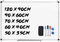 RELAX4LIFE Whiteboard, Magnettafel mit 2 magnetische Partikeln & Tafellöscher & 3 Stifte, Schreibtafel für Büro & Studierzimmer & Zuhause, Wandtafel Stifthalter mit & Aluminiumrahmen (70 * 50CM)