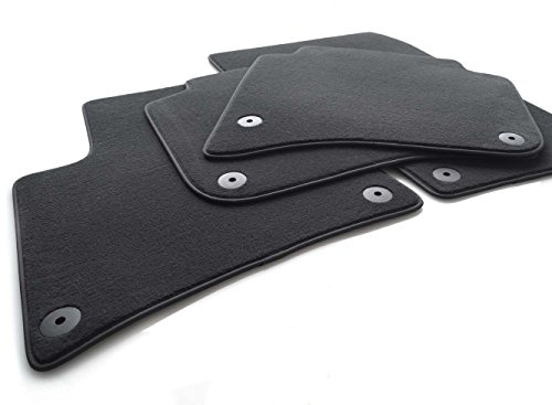 Fußmatten Cayenne III 9YA Velours Matten Premium Set 4-teilig Original Qualität Autoteppich, Schwarz