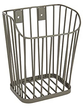 KitchenCraft Living Nostalgia Cestello Portaoggetti Grande in Filo Metallico per Cucina, Bancone del Bagno o da Attaccare a Parete, 12x15.5x19 cm