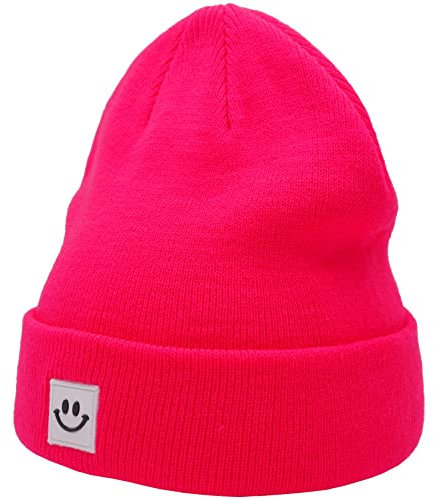 55cube Strickmütze, Knallpink (Hot Pink), Einheitsgröße