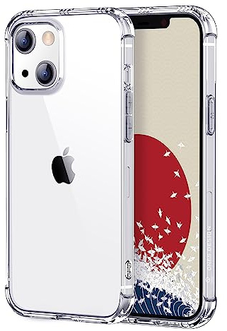 Ones Coque pour iPhone 13 Mini, Fine et Souple en Silicone TPU pour iPhone 13 Mini Case, Protection Antichoc Militaire avec airbags, résistante au jaunissement, Transparente
