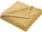 Hayisugal Tagesdecke 100% Baumwolle Waffelpique Kuscheldecke Flauschige Wohndecke Soft Sommerdecke Waffeloptik Luftige Baumwolldecke als Bett Überwurf, Sofa Couch Decke, Gelb, 200 x 230cm