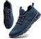 MGNLRTI Herren Schuhe Sneaker Laufschuhe Sommerschuhe Sportschuhe Straßenlaufschuhe Turnschuhe Fitnessschuhe Joggingschuhe Workout Freizeitschuhe Männer Running Shoes Gym Blau EU42