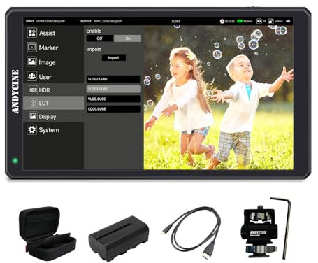 ANDYCINE C6R 6 Zoll Touchscreen Kamera DSLR Filed Monitor mit USB 2.0 Recorder 3D LUT Wellenform 4K HDMI 1920x1080 Full HD Kamera Feld Videomonitor