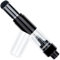 Bouteille de Pinceaux de Maquillage Rechargeable NICENEEDED, Pinceau Applicateur Vaporisateur de Voyage Réutilisable avec Bouteille de Poudre Libre, Bouteille de Brosse à Poudre Noire Rétractable