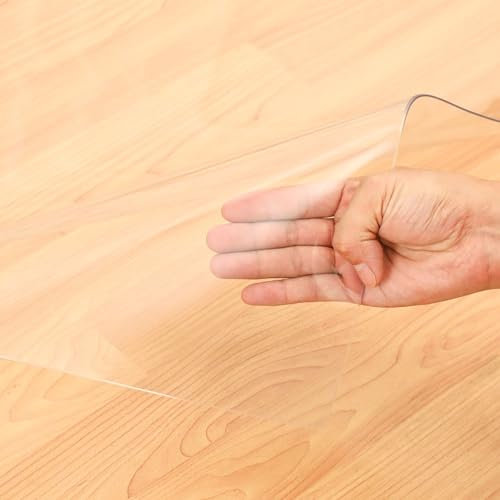 Protector Suelo Silla Ruedas Corredor de Suelo de PVC 100% Transparente, Estera Plástica Durable del Piso del Hd del Protector, Alfombrillas Impermeables para Encimera de Cocina, Protección de Alfombr
