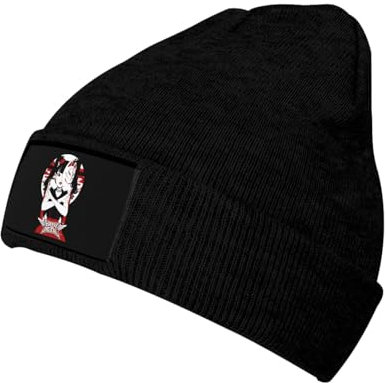 Babymetal-Japanese Kawaii Metal Band Strickmütze Beanie-Mütze Winter-Strickmütze weich warm Skimütze Schwarz