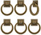 SYZOW 6 Stück Schrankgriffe Vintage, Antik Schubladengriffe, Antik Schrankgriffe Vintage Griffe Bronze Schrank Tür Schublade Ziehen Knopf mit Schrauben Schrank Schublade