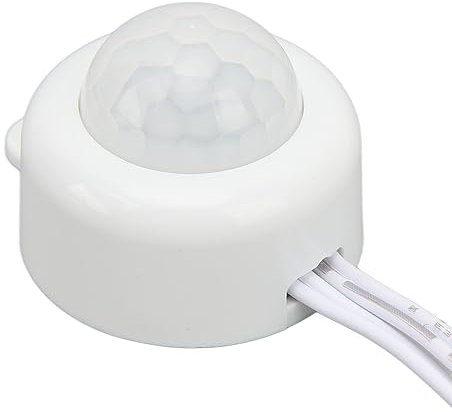 Cyllde 2 Stück DC-Induktionsschalterleuchte 12 V – Automatisch Ausschaltbare Infrarot-Körpererkennungs-Schrankleuchte Für Flur Und Badezimmer – Breite Spannung – Einfache Installation