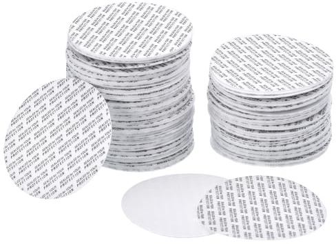 Awclub 40mm/1.57 Foam Lid Liner, 100 Pack Pressure Seal Cap Liners Round Jar Seals - Resistant Tamper Sensitive for Bottle Cap Liners Sealer, White