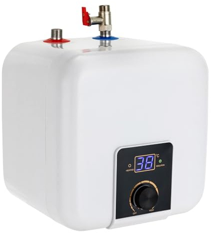 LUNICASHA Elektrische Durchlauferhitzer Sofortige Warmwasserbereiter Elektrischer Mini Elektro Durchlauferhitzer mit LED-Anzeige Durchlauferhitzer Küche für Handwaschbecken Bad 1500W