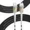 FLYPROFiber 100m OM3 LWC Gglasfaser-Kabel Gepanzert LC/UPC auf LC/UPC 50/125um, Glasfaserkabel Outdoor Uniboot Duplex Multimode Kabel 10GB/40GB, 10m-200m, 3mm LSZH