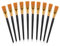 10 Stück 20mm Flache Acryl Pinsel, Künstler PinselSets Schwarz Pinselset Acrylfarben Pinsel Hohe Qualität Malpinsel für Künstler, Erwachsener, Student, Acrylmalerei, Ölmalerei, Gouache