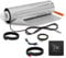 EH Expert AluPROFI -150 W/m²- 1 m² - Heizmatten-Set für schwimmende Bodenbeläge – Elektrische Fußbodenheizung für Vinyl, Laminat, Parkett – mit Touch-Thermostat und Installationsmaterial (Schwarz)