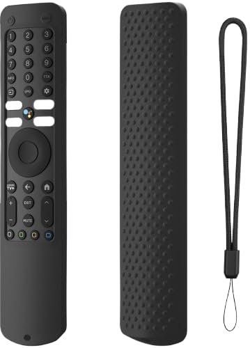 Coperchio telecomando per XIAOMI TV, Custodia protettiva telecomando silicone con cordino anti-smarrimento Adatta per XIAOMI XMRM-ML Intelligente TV Telecomando Copertura conchiglia (Black)