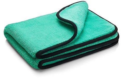 Auto Finesse Aqua Deluxe Car Drying Towel | Extra Large 1200GSM Microfibre Cleaning Cloth | Super Absorbent & Scratch-Free | British Brand