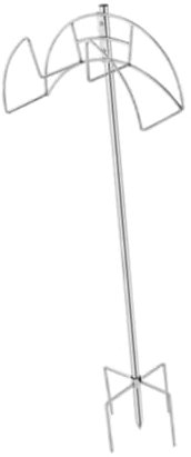 Baoblaze Gartenschlauchhalter Hanger Mehrzweckabbaubarer freistehender Metallstahl -Stahl Organizer -Lagerregal für Außenrasen