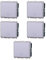 5 MODULI PULSANTE PORTANOME, BIANCO, COMPATIBILE CON VIMAR PLANA, PULSANTE A 2 MODULI, CAMPANELLO, INGRESSO, MODULI E FRUTTI 100% COMPATIBILI, MATERIALI DI ALTA QUALITA'