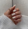 KQueenest Weiß Press On Nails Mandel Eckig, Sarg Nägel zum Aufkleben Kurz, Glänzende Jelly-Gel Fake Nails Fingernägel zum aufkleben Ballerina, Einfarbig Acryl Kunstnägel für Frauen, 24 Stück