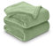 GC GAVENO CAVAILIA Mink Fluffy Blanket, Soft & Cosy Thermal Throw For Sofas, Cuddle Warm Throws For Beds, Sage Green, 150X200 Cm