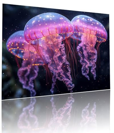 Qualle Puzzle für Erwachsene Kinder Anspruchsvoll 80 Teile Impossible Klassische Puzzles Schwer Traum ab 8 9 10 Jahre für Mädchen Jungen Jigsaw Kunst Educa, für Dekoration und Geschenke 15x20cm t-927