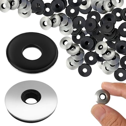 HAYGEM 200 Pezzi Tenuta Rondelle Acciaio, Acciaio Inossidabile Dischi di Tenuta EPDM, Impermeabile e Antiscivolo Guarnizione in Neoprene, Strumenti per Macchinari, Industria, Edilizia