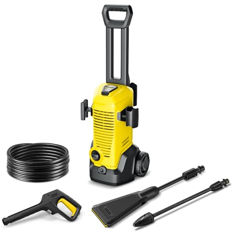 Kärcher K 3 eco!Booster High-Pressure Washer, max. 120 bar | Flow rate: 380 l/h, area: 25 m²/h, weight: 4.5 kg, high-pressure gun, high-pressure hose, eco!Booster & dirt blaster