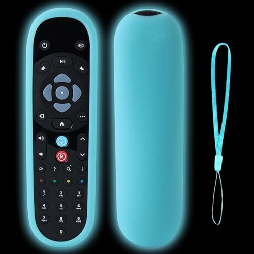 Remote Control Cover Case for Sky Q Voice Remote Control EC202 EC201 | Silicone Protective Case Luminous Blue Sleeve Skin Holder with Lanyard for SKY135/Glass Remote, SKY Q Touch and Non-Touch