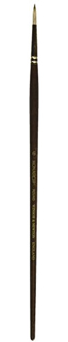 Winsor & Newton Monarch 5503006 Round Brush No. 6 3.6 mm Professional Synthetic Hair Brush for Oil or Acrylic Paints