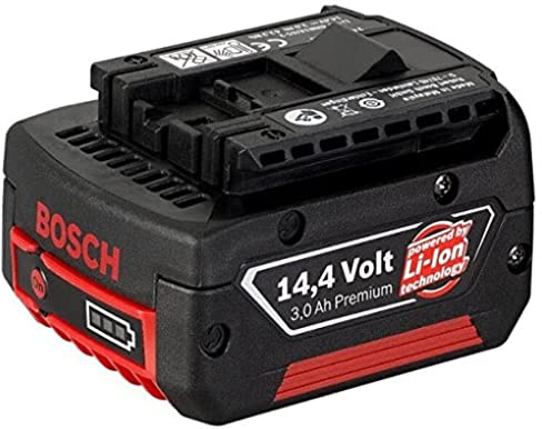 Bosch 2607336224 Batterie coulissante 14,4 V HD, 3 Ah, Li Ion avec ECP (protection électronique des cellules) témoin de niveau de charge, 1 pièce