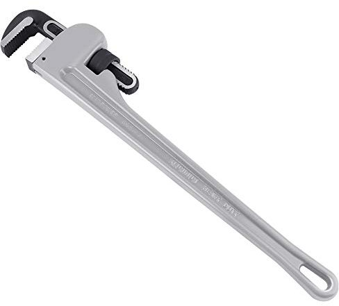MAXPOWER Rohrzange 620 mm (24 Zoll) Aluminium-Rohrzange Spannweite 76 mm (3 Zoll) 40% leicht verstellbarer Wasserpumpenschlüssel