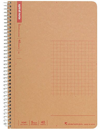 Maruman B6 spiral notebook grid ruled 40 sheets N248 10-volume set