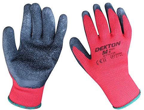 Dekton 8/M Heavy Duty Professional Latex Coated Working Gloves | Ultimate Protection for DIY & Tradesmen | Ultra Grip Material | CE Cat 2 & EN388 Certified | Ideal for Protection in Various Task