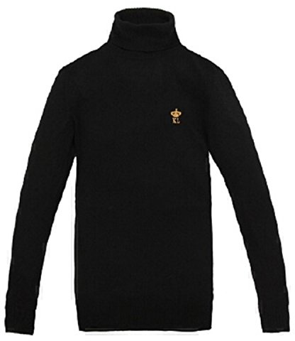 KINGSLAND EQUESTRIAN APPAREL Canapus Ladies Sweater with Comfortable Turtleneck in Black Medium (123-KN-273-090)