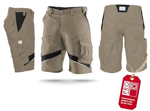KÜBLER ICONIQ Shorts – Arbeitsshorts mit ergonomischer Linienführung, Multifunktionstaschen, Reflex-Elementen