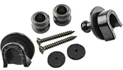 Fender® »SECURITY STRAP LOCKS« Gitarrengurt-Haltesystem Set - Farbe: Schwarz