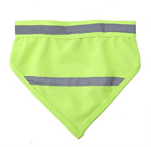 2 Stück/Set Haustier Hund reflektierende Speichel Handtuch Dreieck Schal (fluoreszierend gelb L)
