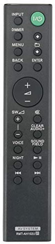 VINABTY RMT-AH102U remote control Replacement Compatible with Sony SACT390 SA-WRT3 SS-RT3 HT-RT3 Audio Sound Bar Base AV System