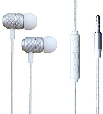 Earphone for Huawei P30 P30 Pro P30 Lite/P60 P60 Pro/P50 P50 Pro/P40 Pro Plus/P20 Plus Earphone - Wired Bass Stereo In-ear Headphone Headset Earbuds with Remote Microphone with 3.5mm Jack (SILVER)