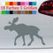 generisch Elch Silhouette Aufkleber Sticker Wild Deer Wald Norwegen Tier Schweden 71-Grau 12x8,5cm