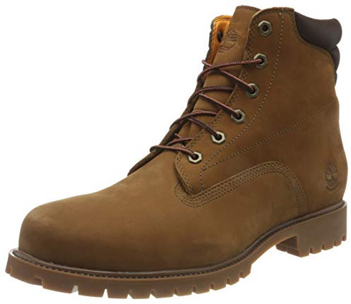 Timberland 6 inch Basic Alburn Waterproof, Stivali Stringati Uomo, Marrone (Brown Nubuck), 41 EU