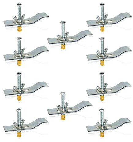 Daisypower Clips de fregadero de montaje inferior, soportes para fregadero, kits de soportes para fregadero de cocina y baño (paquete de 10)