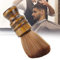 Coupe De Cheveux Brosse De Plumeau De Cou, PoignéE En Bois De Fibre De Coiffeur Professionnel Coupe De Cou Duster Brosse De Balayage De Cheveux CasséS, Plumeau De Visage De Cou Pour Le Coiffeur De Sal