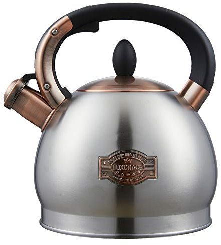 Edelstahl Flötenkessel, Teekessel geeignet für Induktionsherde,2,8Liter