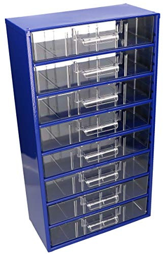 KOTARBAU® Kleinteilemagazin Metall 8G Dunkelblau Sortierkasten Teilebox Aufbewahrungsbox für Kleinteile Werkstatt