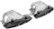 Throat Quad Auspuffspitze Einlass Auslassspitze Auspuff Endrohr Auspuffrohr En tück Quad Auspuffblenden Edelstahl Edels für Mercedes-A A45 W176 CLA45 C117 2013-2018 (Schwarzes Chrom)