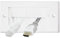 Auline White Brush Double Twin 2 Gang Wall Outlet Cable Entry Plate Tidy Mount Face Plate Wall Plate (1)